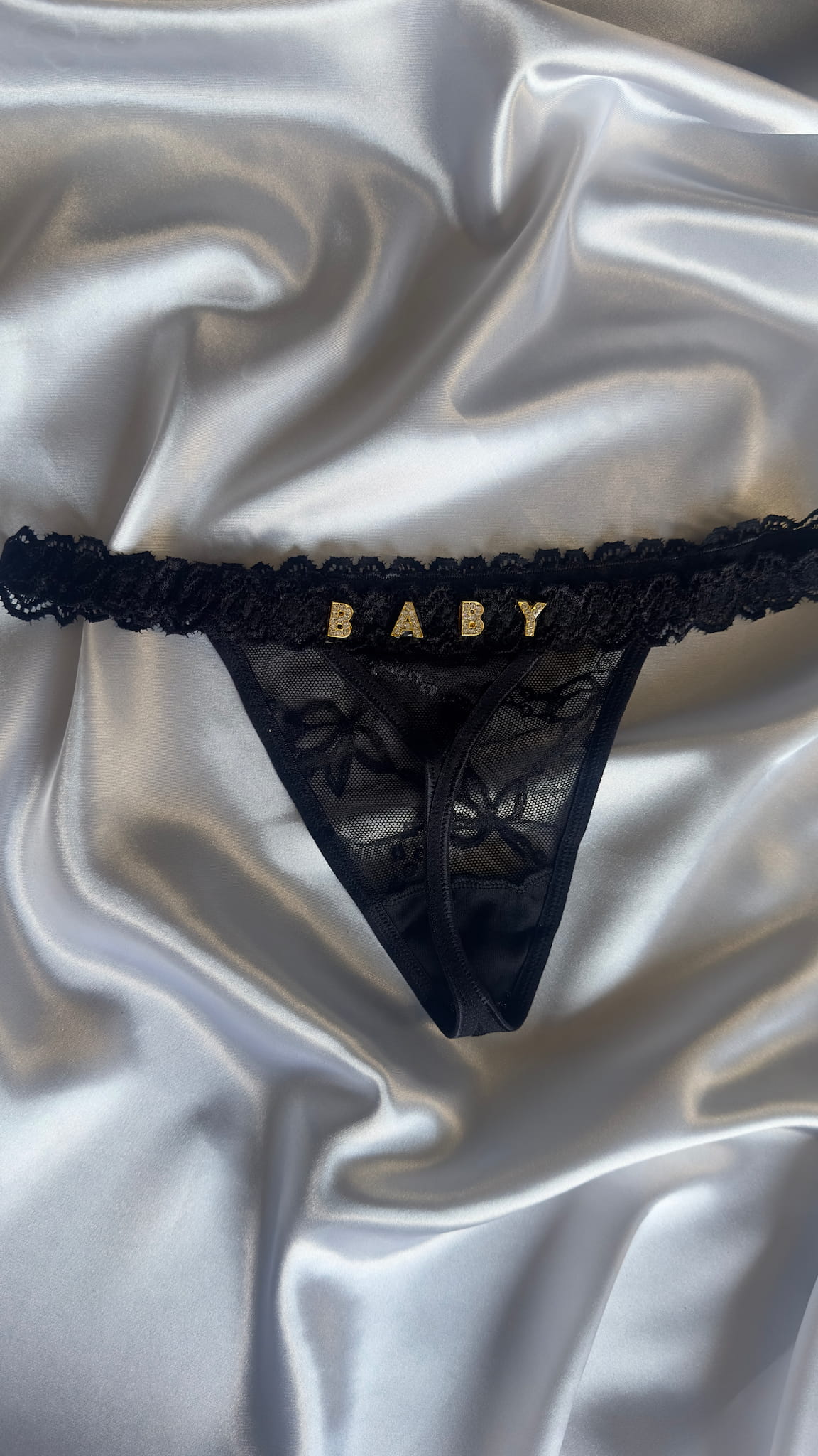 Custom Lace Thong "ROUGE" (Plus Size available)