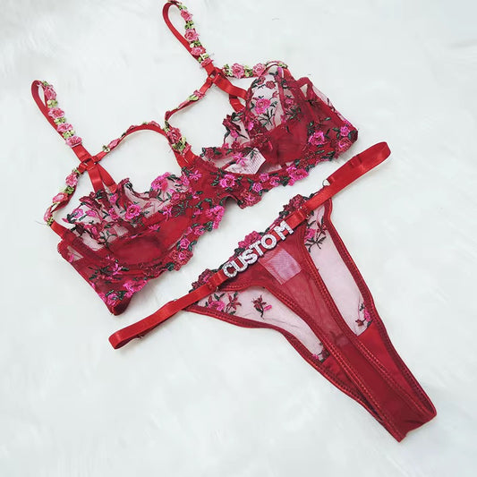 „Blossom“ Custom Bra & Thong Set